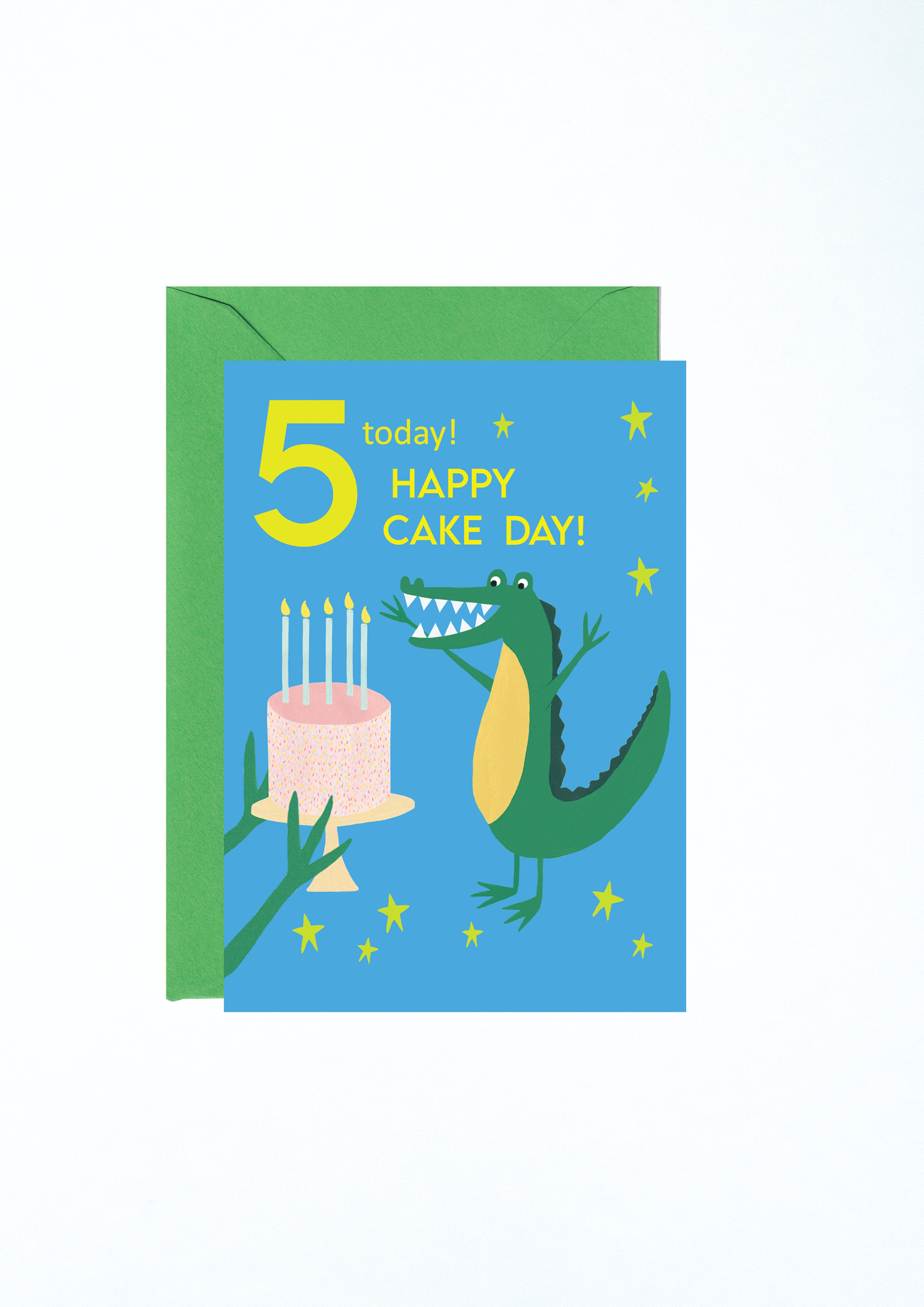 5th Birthday Card, 5 Birthday Card, Age 5 Birthday Card, Crocodile Birthday Card, Kids Crocodile Card, Happy 5th Birthday Card, Party Animal Card, Party Animal Theme Birthday, Card For 5 Year Old, Five Year Old Birthday Card, Kids Birthday Card, Bright Children's Birthday Card, Cute Crocodile Card, Kids Age Card,