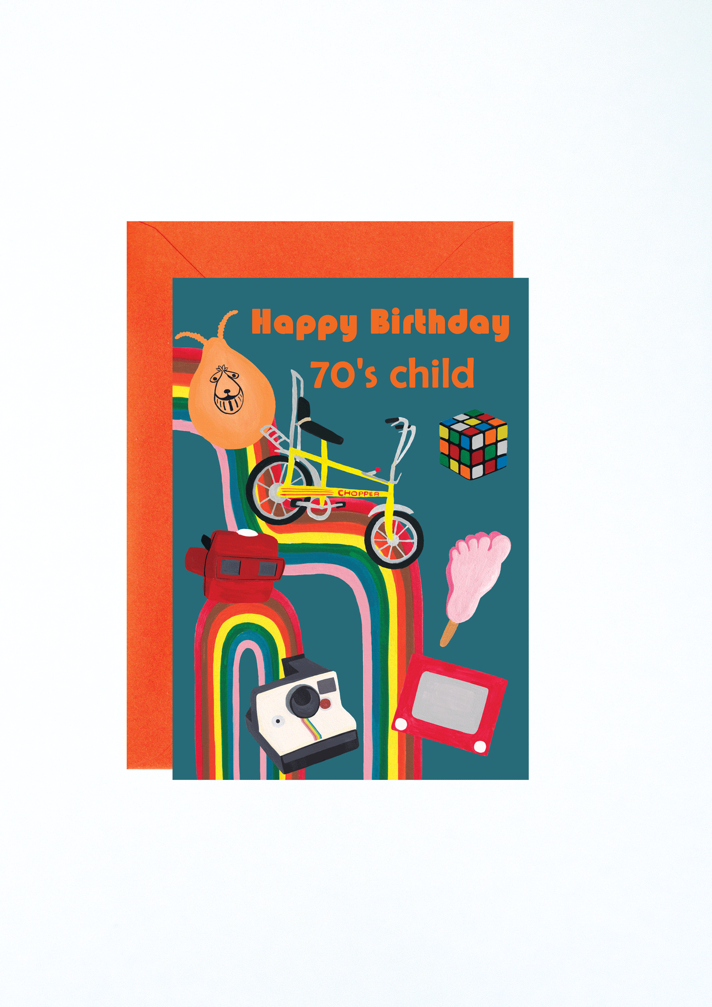 70's Child Birthday Card, 50th Birthday Card, 50th Birthday Gift, 70's Child Card, Card For 50th, Toys Of the 70's, 1970's Birthday Card, Happy Birthday 70's Child, Happy Birthday 70's Kid, Birthday Card, 70's Nostalgia, 70's Nostalgia Card, 70's Greeting card, Greeting Card, Charlotte Farr Illustrations, Growing Up In The 70's Gift
