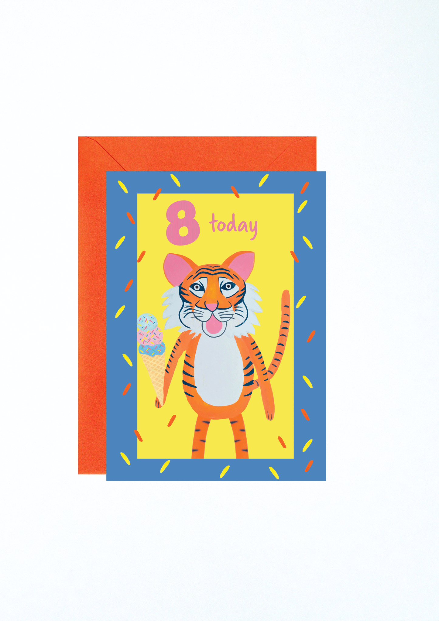 8 Today Tiger Birthday Card