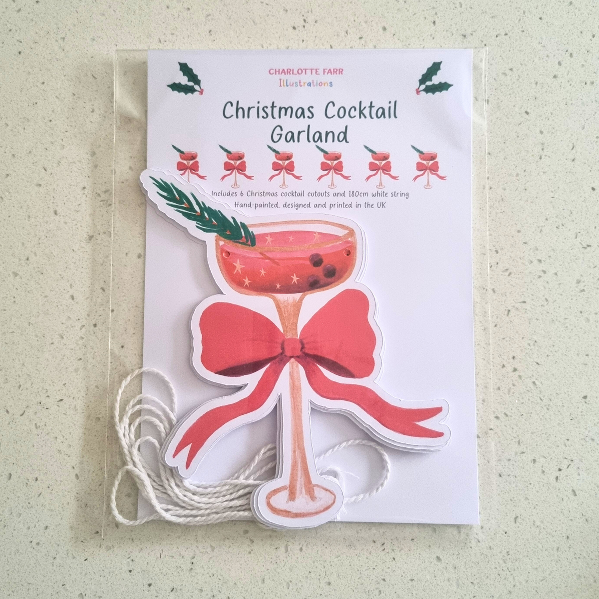 Christmas Cocktail Garland