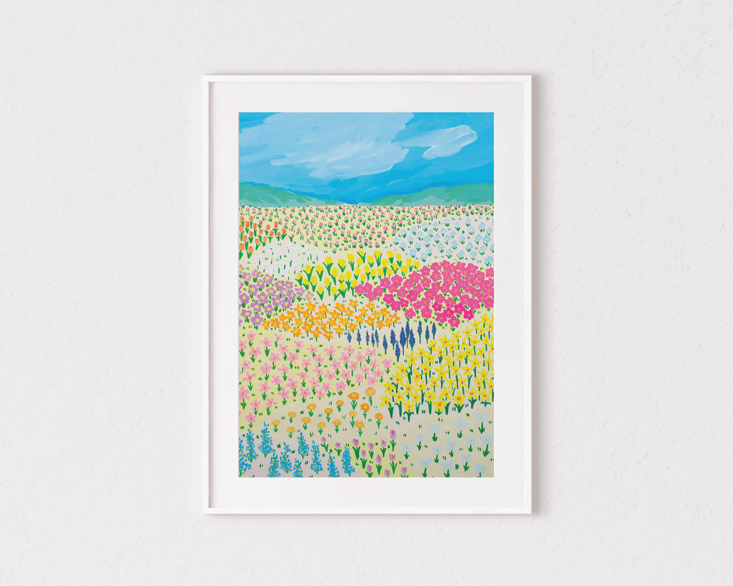 Flower Field Art Print