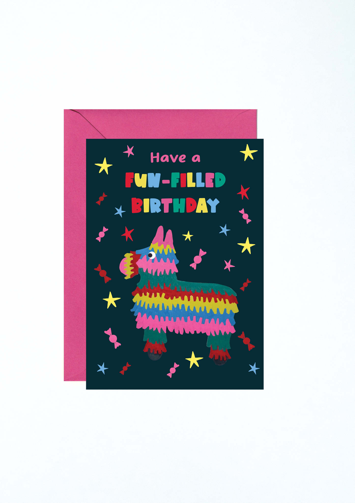 Fun-Filled Pinata Birthday Card