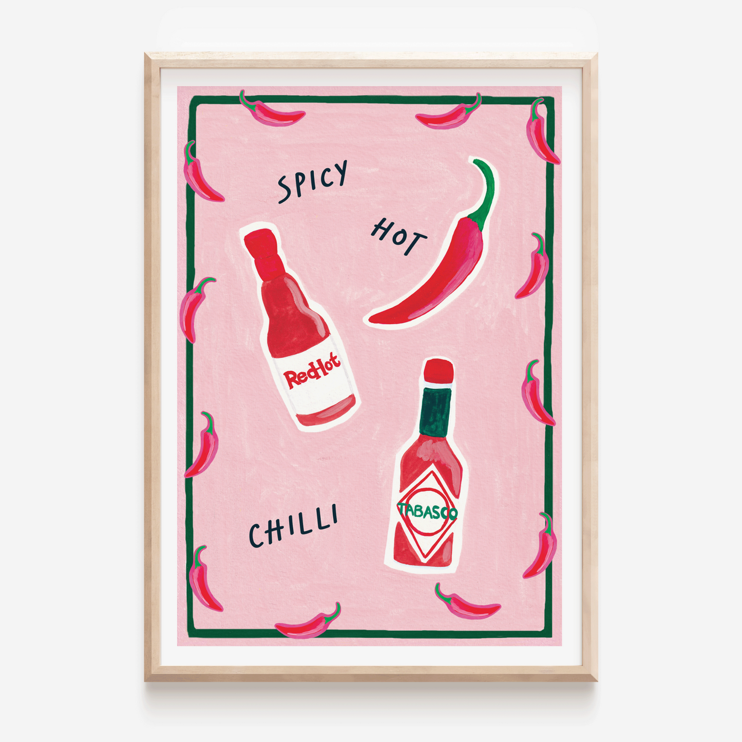 Hot Sauces Art Print