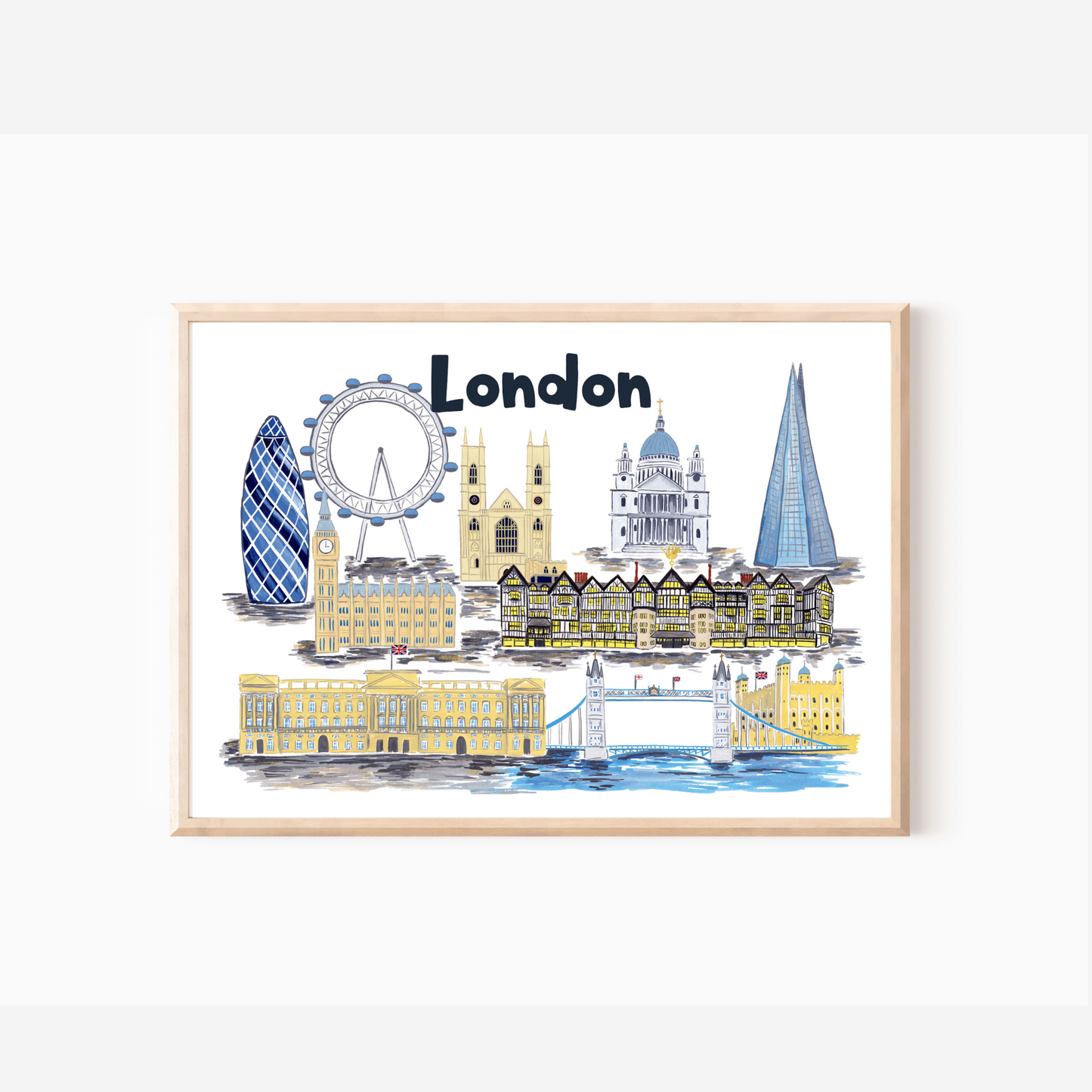 London Skyline Print