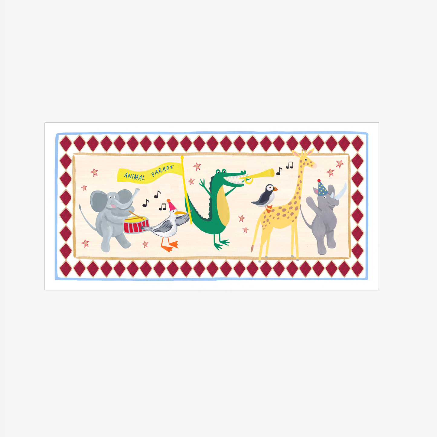 Party Animals Parade Art Print