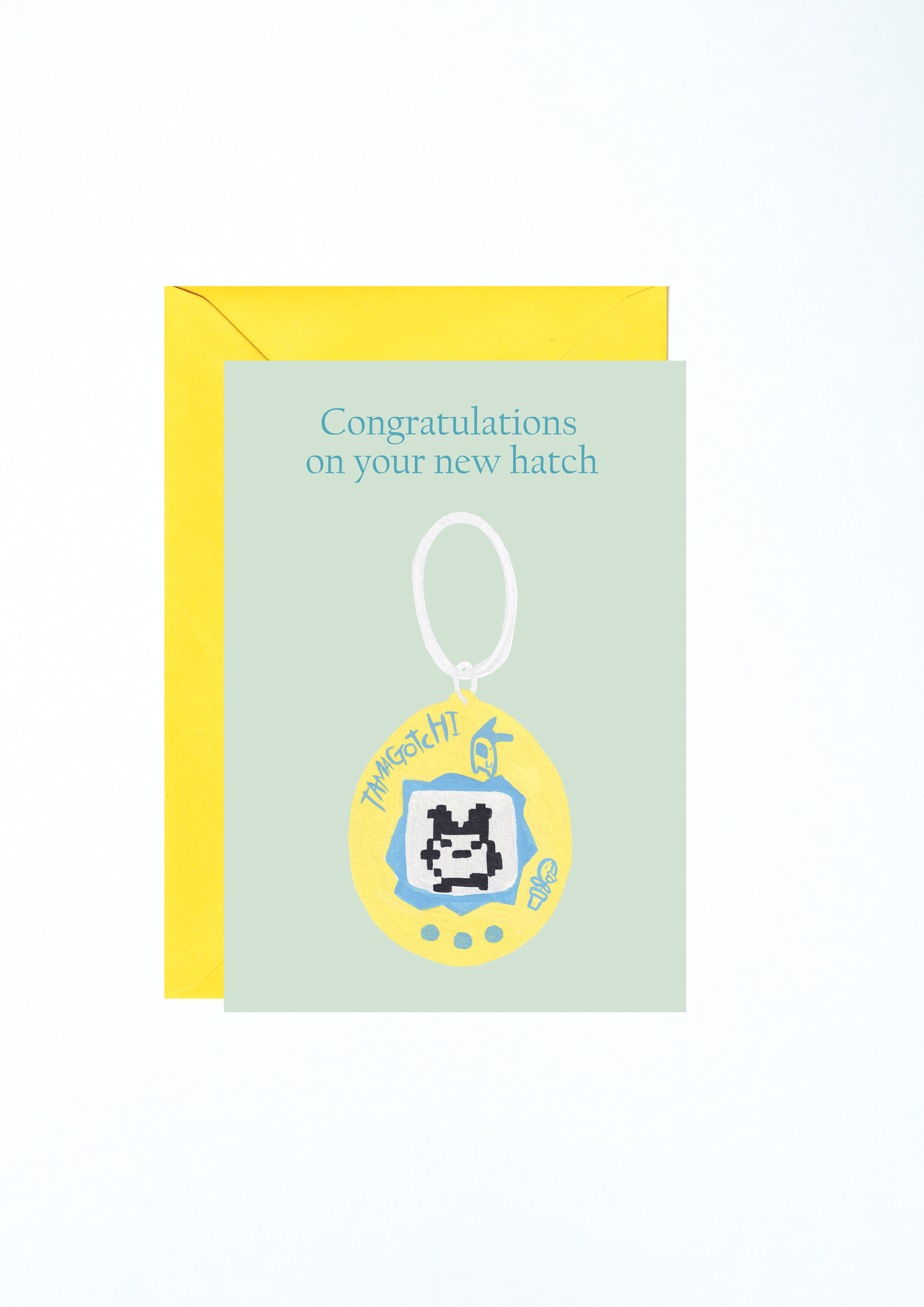 Congratulations Tamagotchi New Baby Card