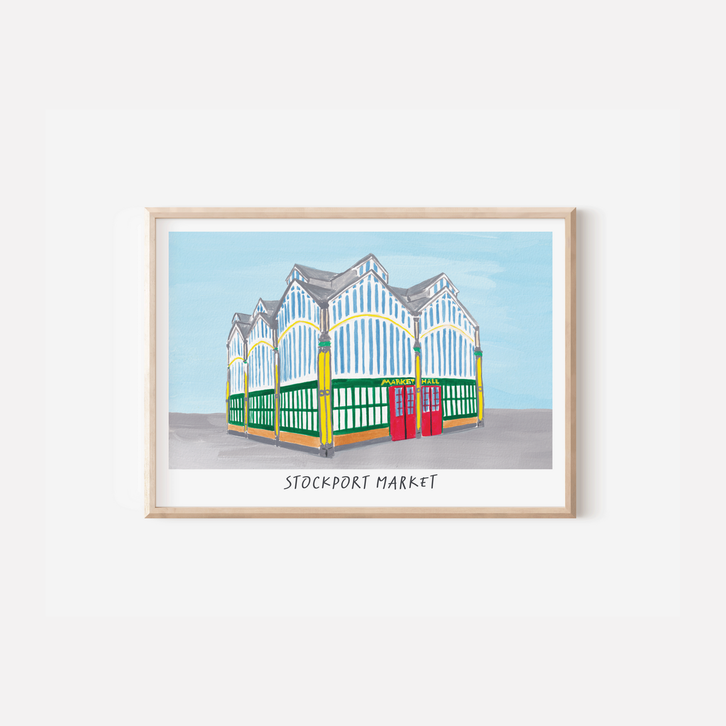Stockport Market Art Print- Stockport Print