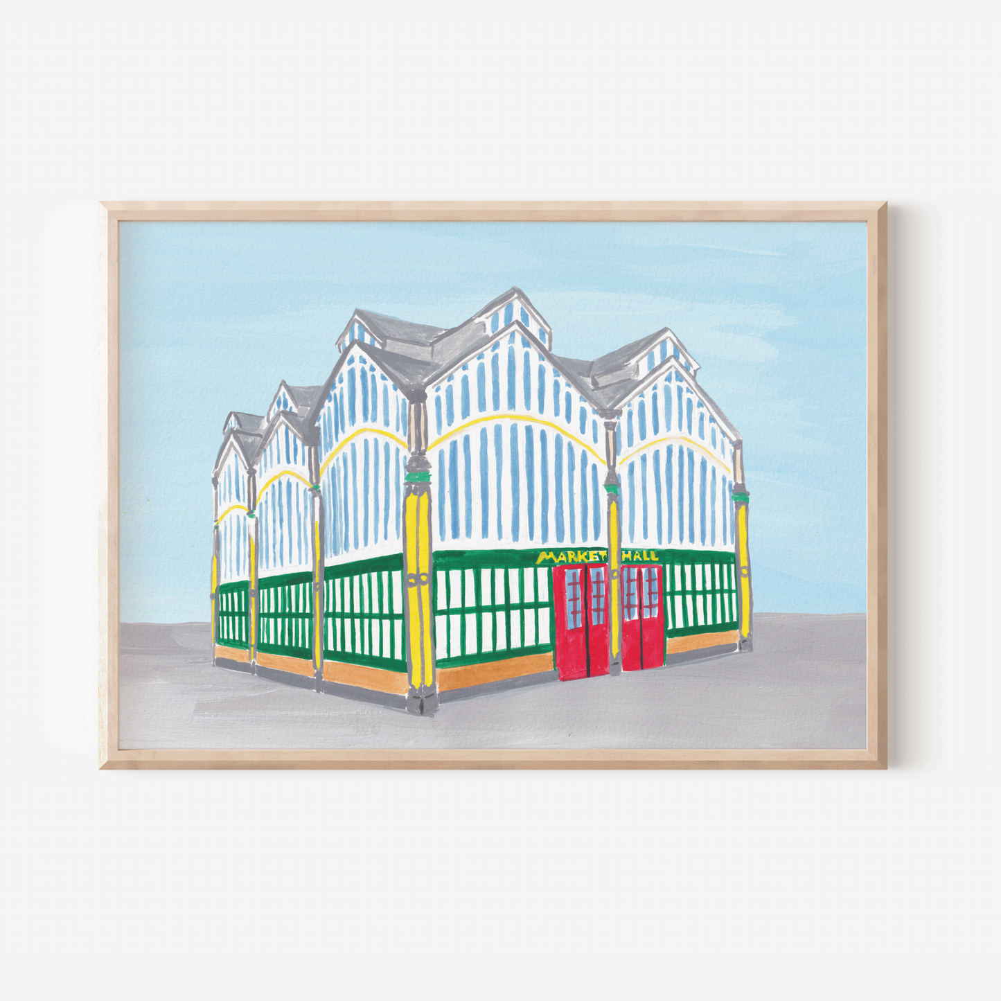Stockport Market Art Print- Stockport Print