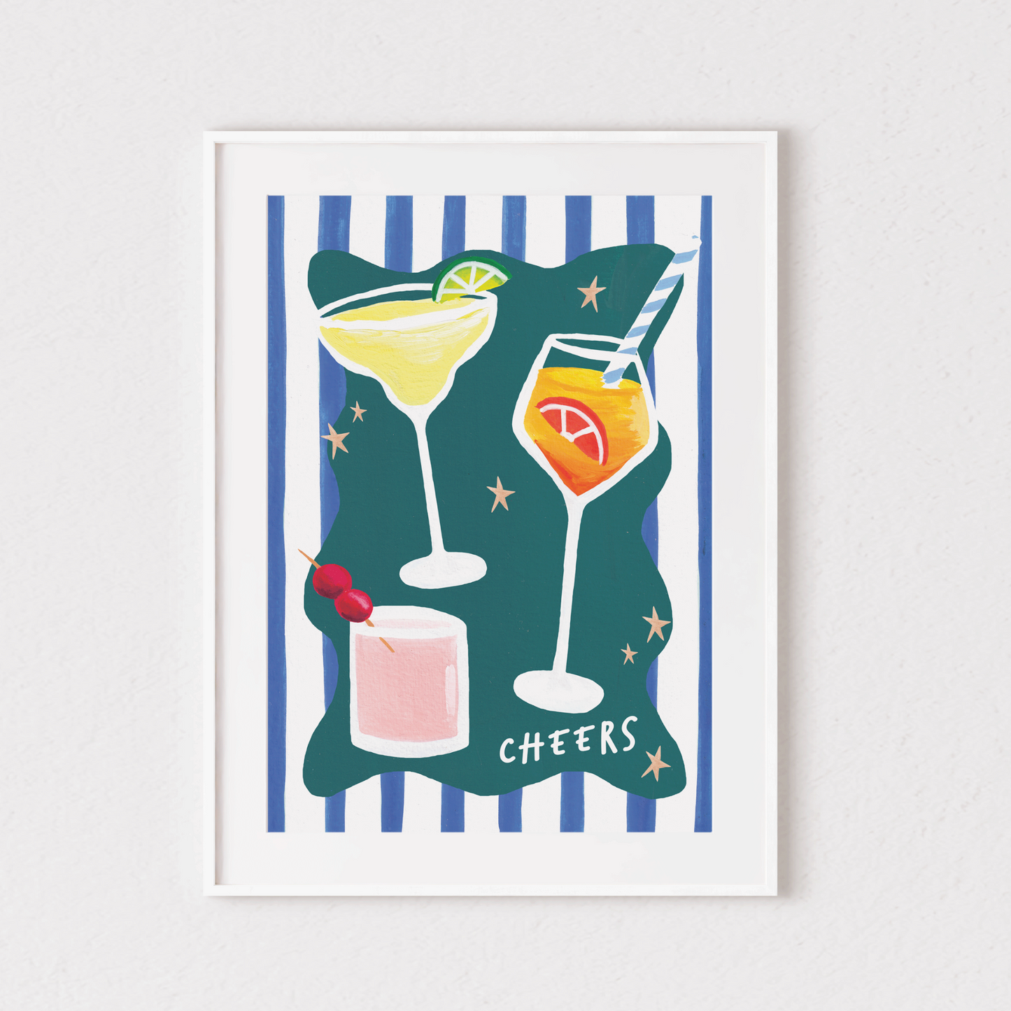 Cheers Cocktail Print