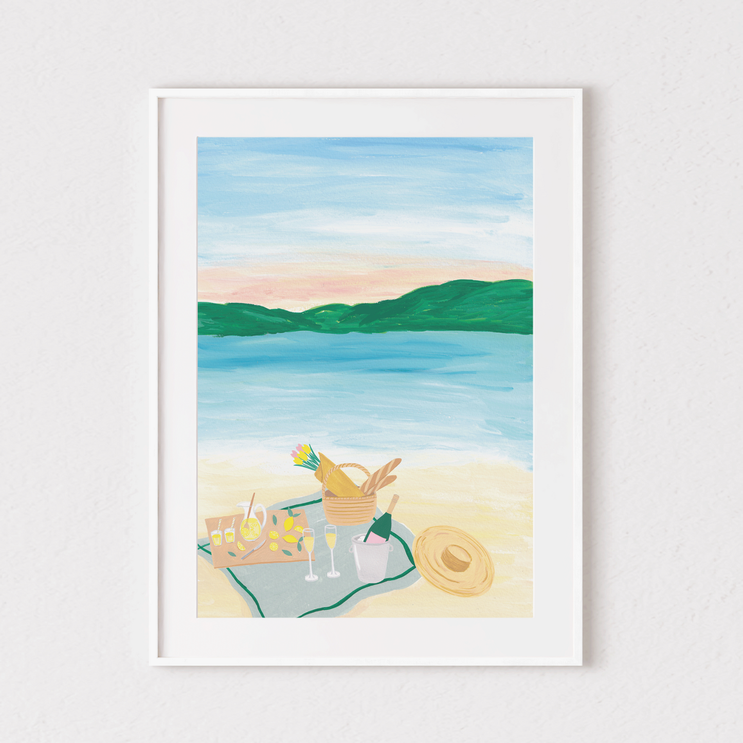 Beach Picnic Art Print