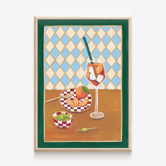 Aperol Spritz and Olives Print
