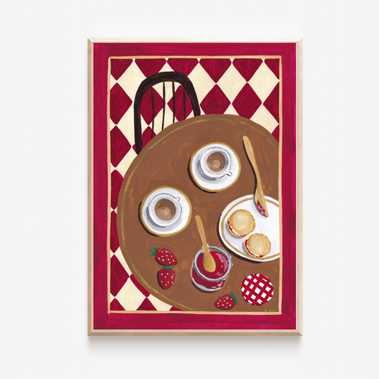Coffee and Scones Art Print