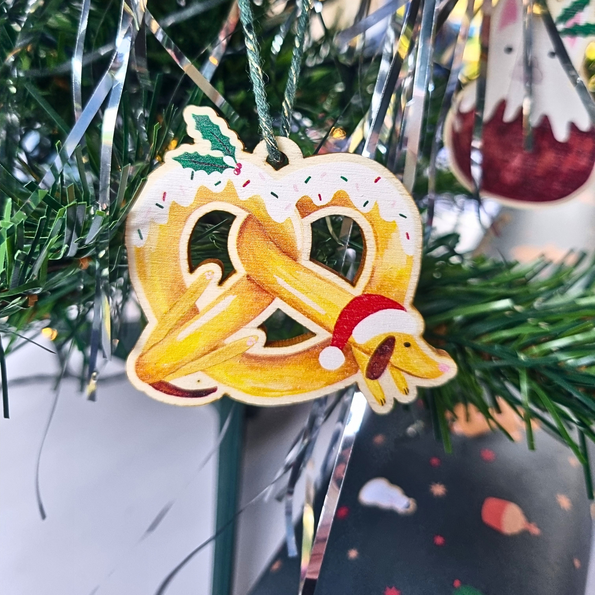 Dachshund As A Christmas Pretzel Christmas Tree Decoration