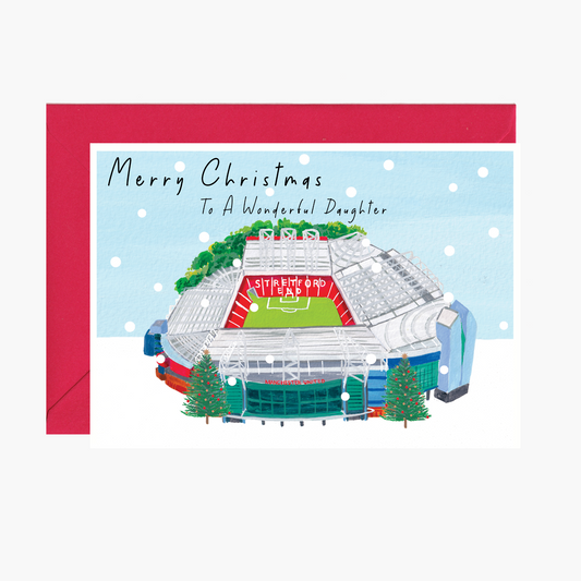 Manchester United Christmas Card For Daughter