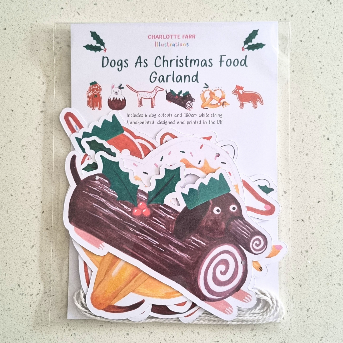 Dogs As Christmas Food Christmas Garland