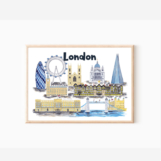 London Skyline Print