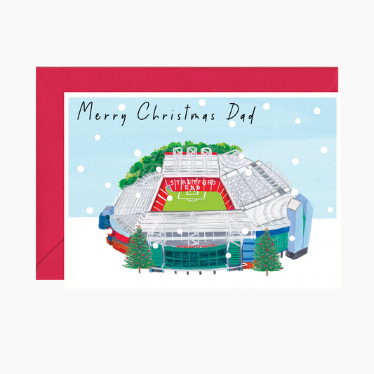 Manchester United Christmas Card For Dad