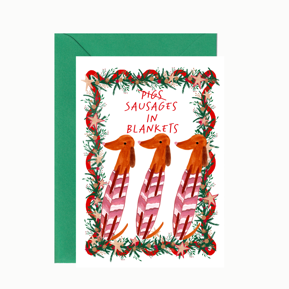 Funny Dog Christmas Card, Dachshund Christmas Card, Dachshund Christmas Gift, Christmas card For Dachshund Owners