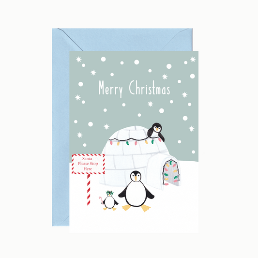 Penguin Christmas Card