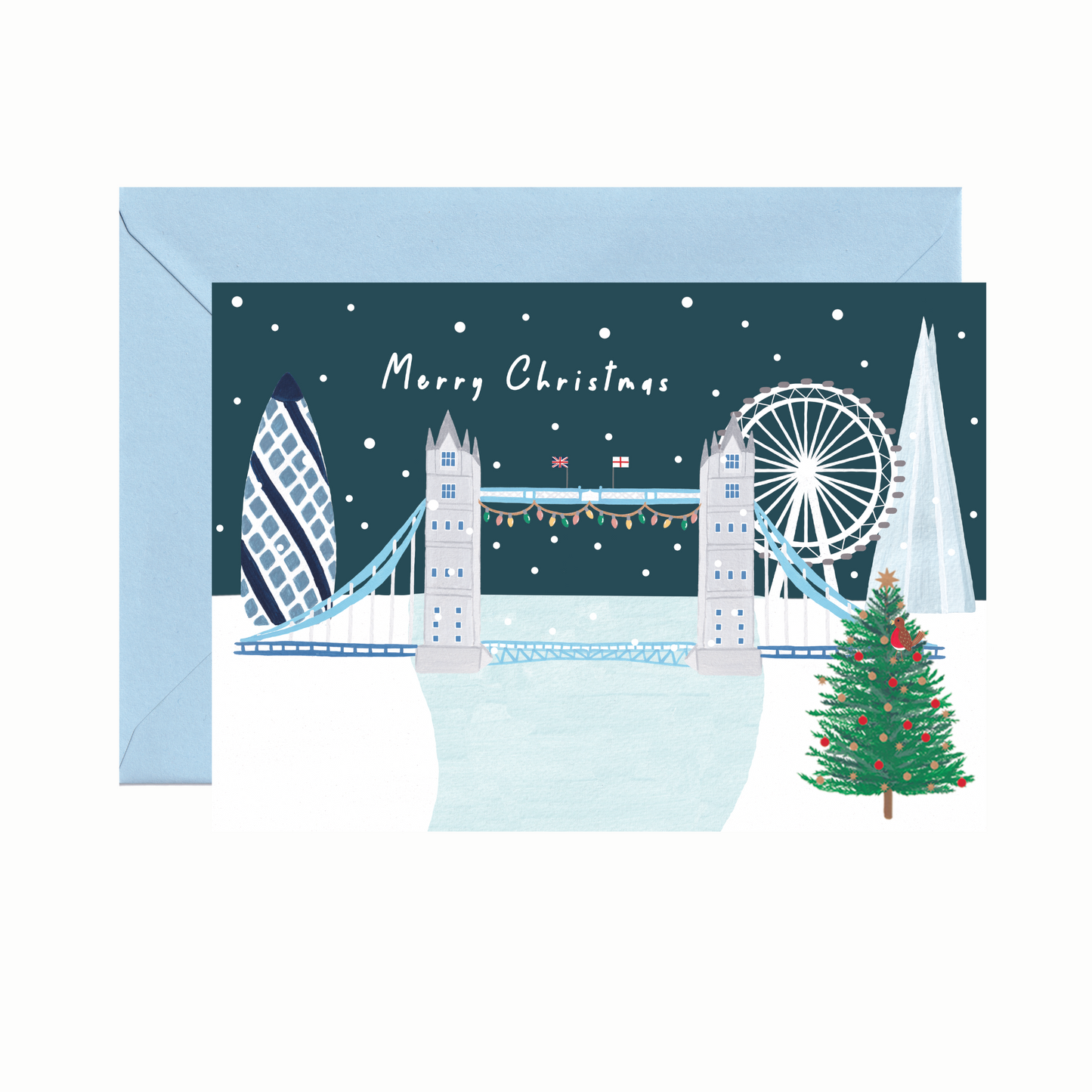 London Skyline Christmas Card