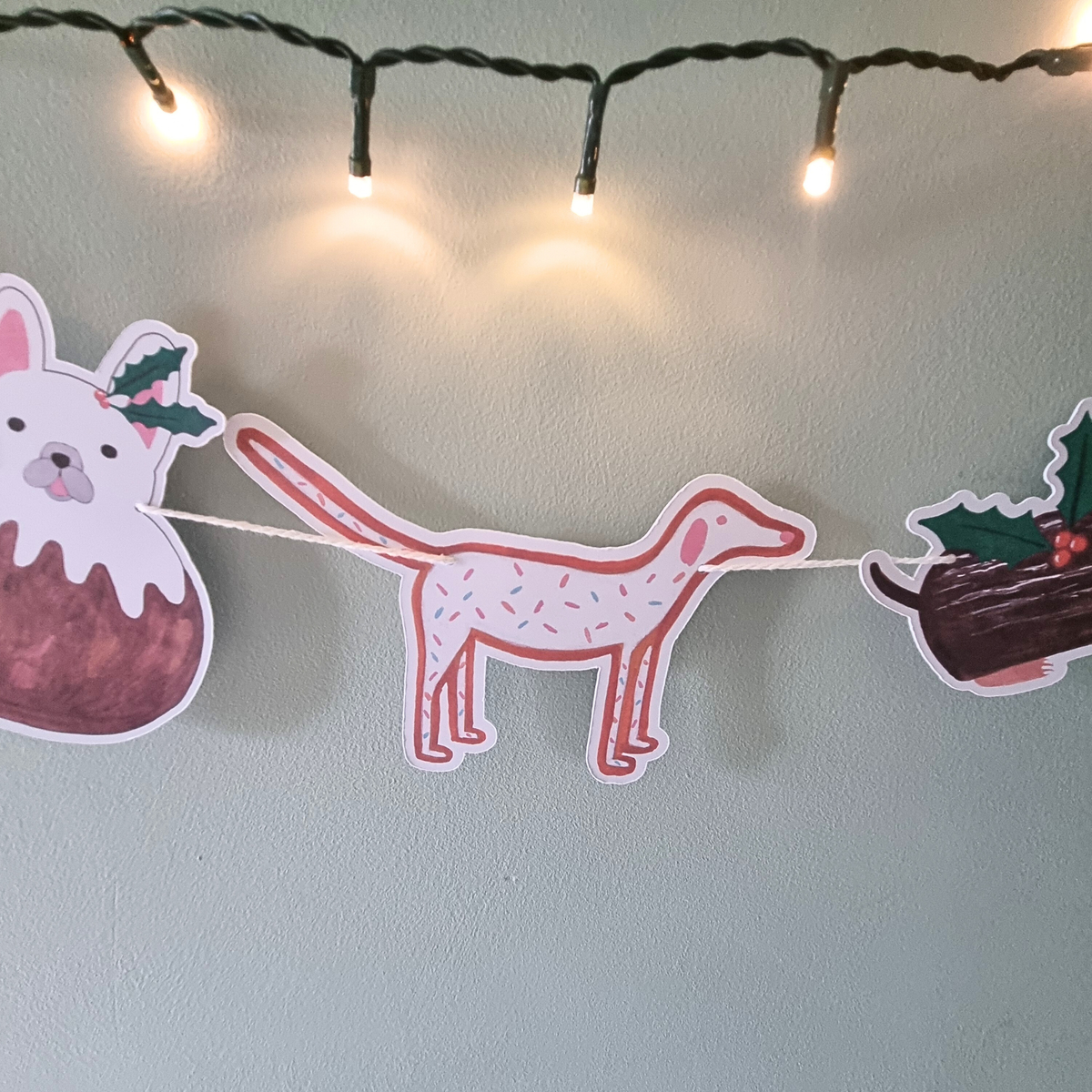 Dogs As Christmas Food Christmas Garland