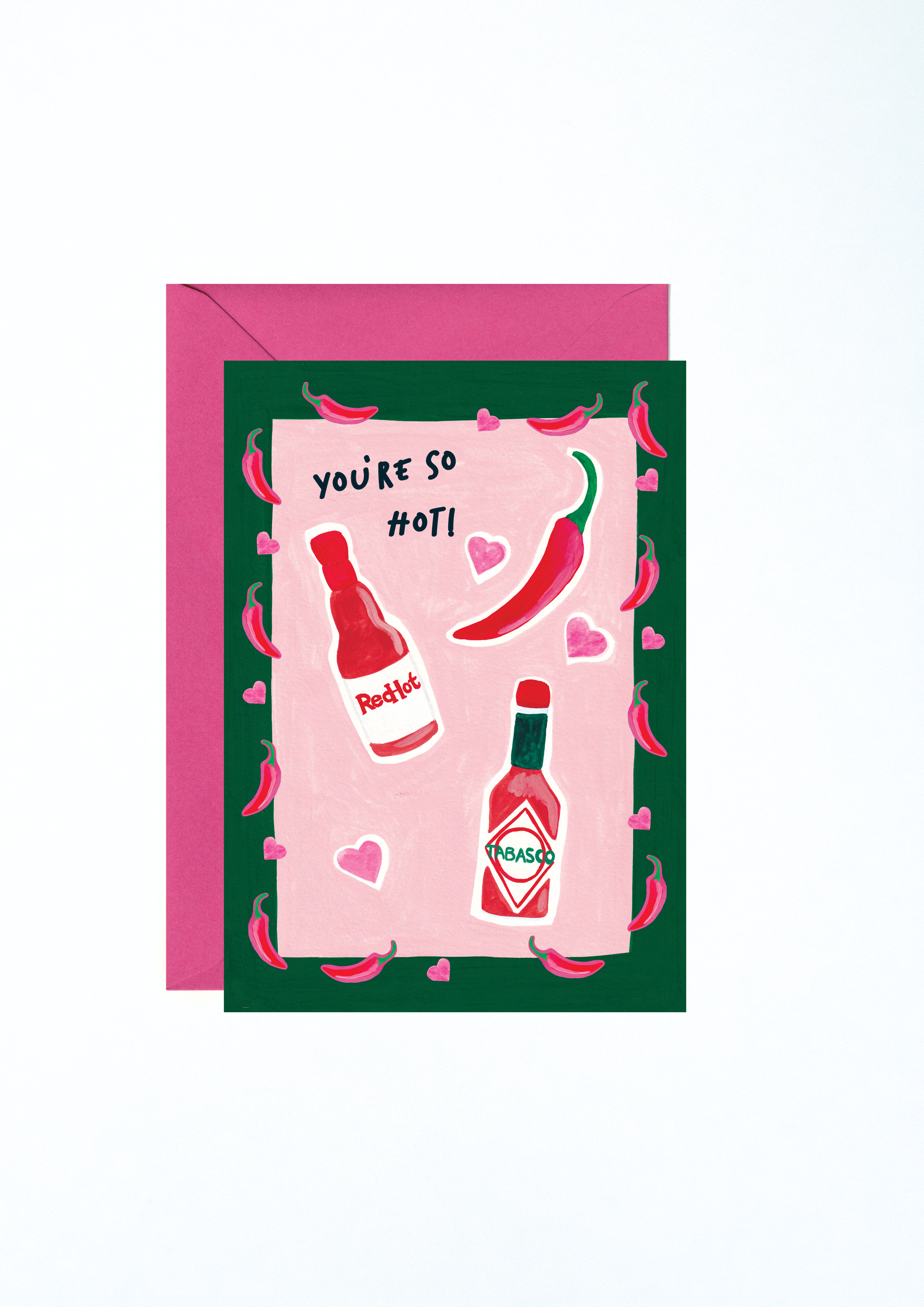 Your Hot Note You're So Hot Card – Charlotte Farr Illustrations
